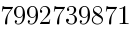 7992739871 7992739871